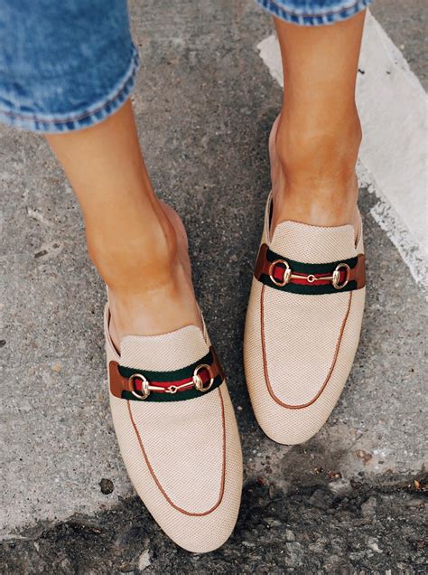 gucci princetown canvas mule|gucci princetown mule women.